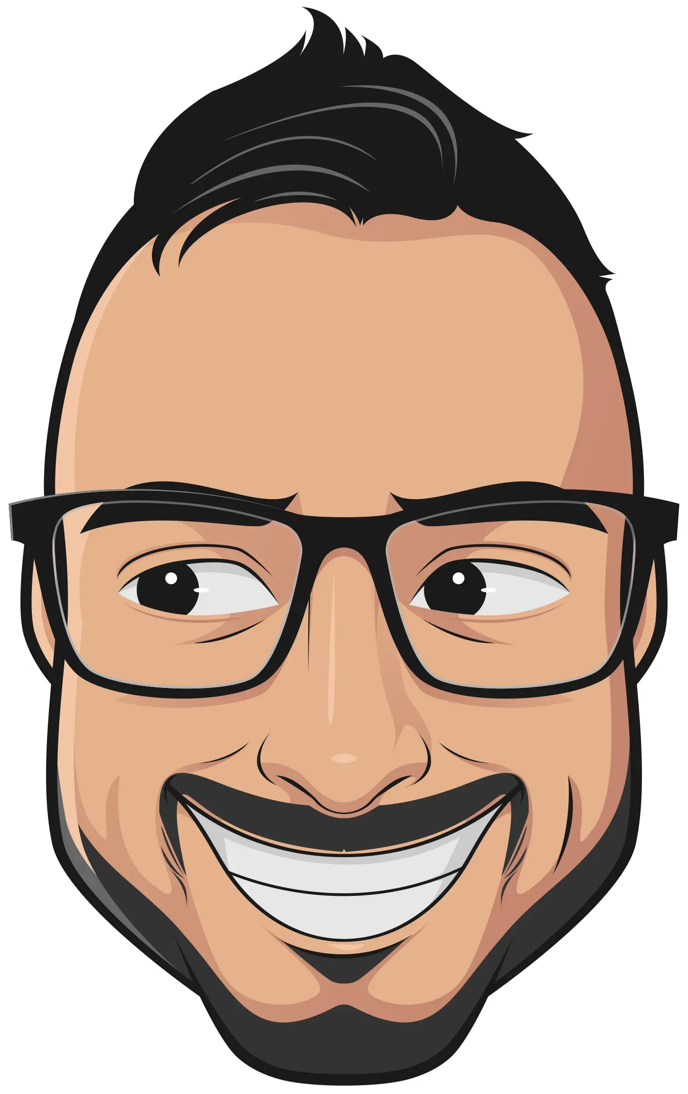 andreas dujmovic full stack web developer from sibenik carricature